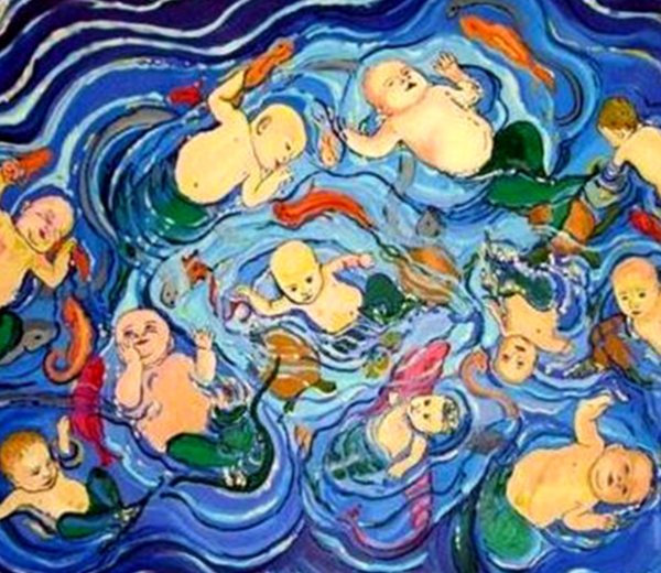School of baby mermaids